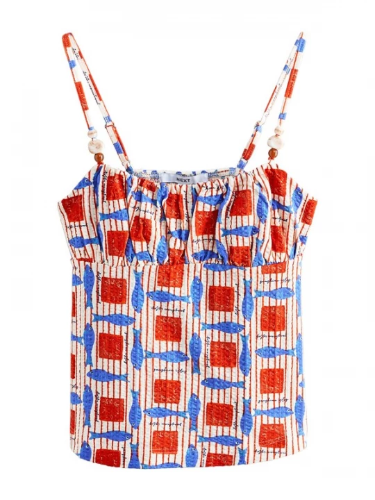 Foto van product Next Top royal blue / koningsblauw / knalrood / offwhite
