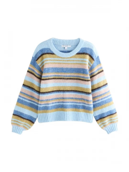 Foto van product Next Trui beige / blauw / lichtblauw / mosterd