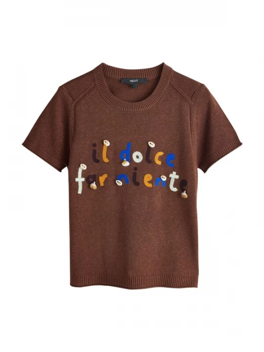 Foto van product Next Trui blauw / bruin / oranje / zwart