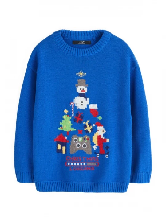 Foto van product Next Trui blauw / grijs / rood / wit