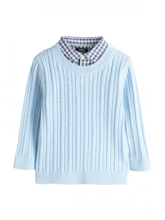Foto van product Next Trui blauw / lichtblauw / wit