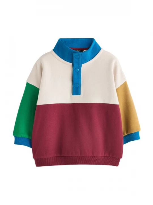 Foto van product Next Trui blauw / safraan / donkerrood / wit