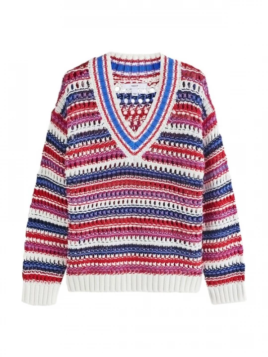 Foto van product Next Trui blauw / lila / rood / wit
