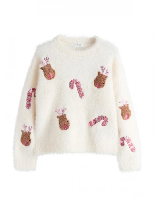 Foto van product Next Trui ecru / bruin / pink