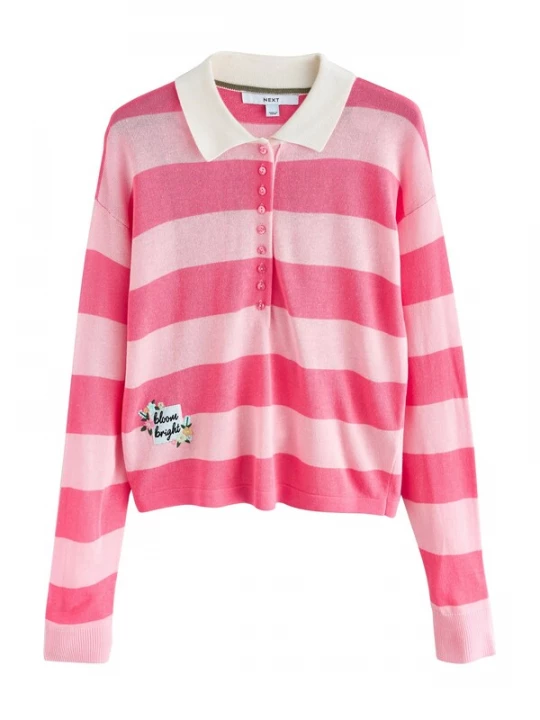 Foto van product Next Trui grasgroen / pitaja roze / pastelroze / wit