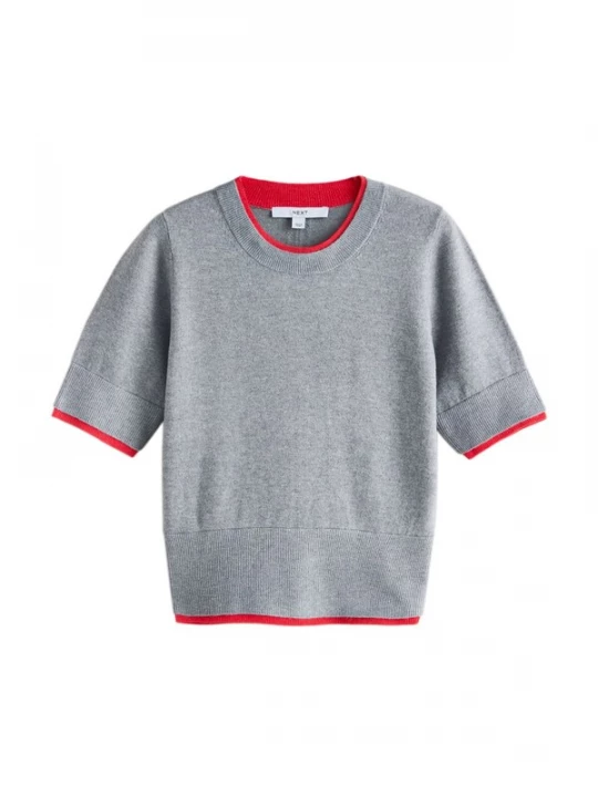 Foto van product Next Trui grijs gemêleerd / rood