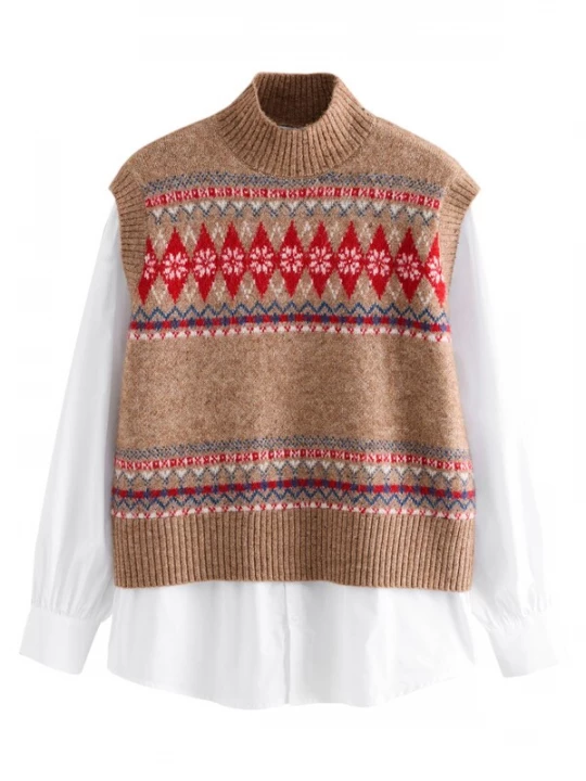 Foto van product Next Trui navy / brokaat / rood / wit