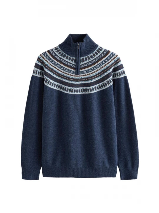 Foto van product Next Trui navy / cyaan blauw / bruin / wit