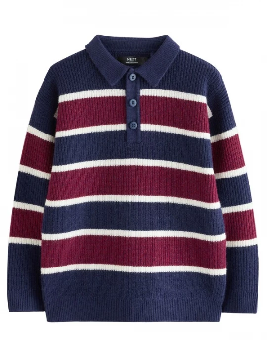 Foto van product Next Trui navy / donkerrood / wit