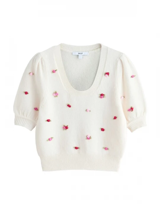 Foto van product Next Trui olijfgroen / rosa / kersrood / wit
