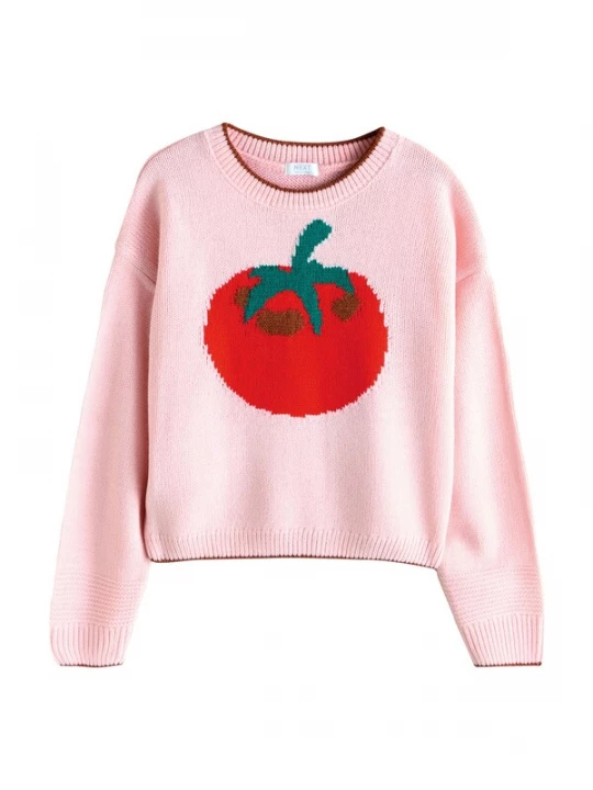 Foto van product Next Trui 'Tomate' smaragd / pink / rood / donkerrood