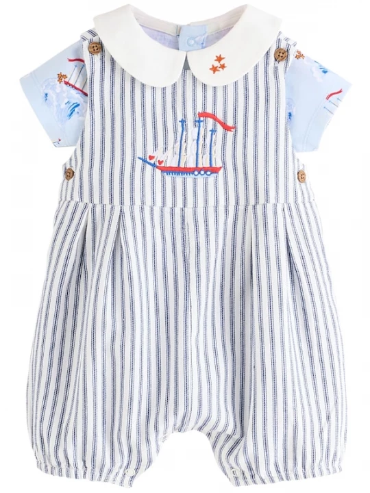 Foto van product Next Tuinbroek 'Cath Kidston' blauw / marine / lichtblauw / donkerrood