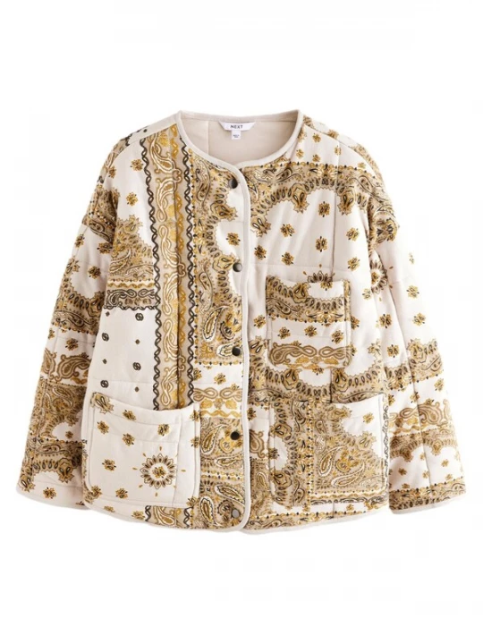 Foto van product Next Tussenjas beige / bruin / safraan / wolwit