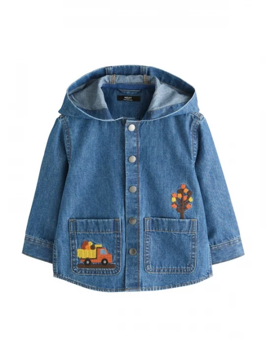 Foto van product Next Tussenjas blauw denim / geel / zwart