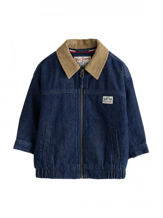 Foto van product Next Tussenjas blauw denim / lichtbruin
