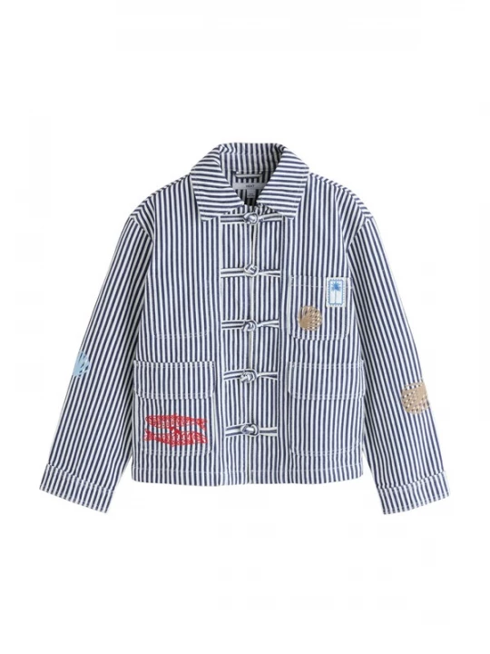 Foto van product Next Tussenjas donkerbeige / navy / rood / wit