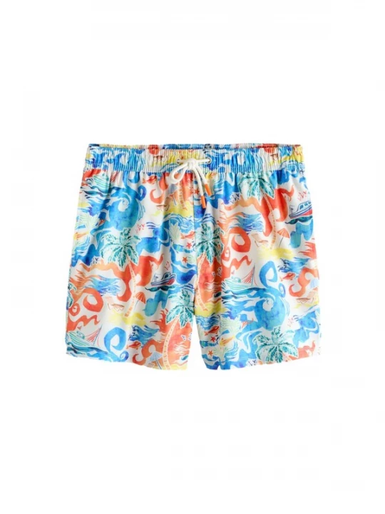 Foto van product Next Zwemshorts blauw / geel / oranje / offwhite