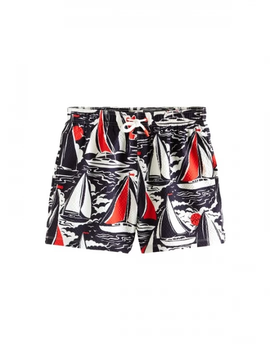Foto van product Next Zwemshorts nachtblauw / rood / wit