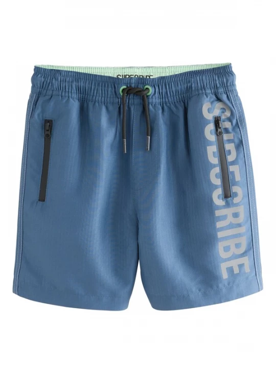 Foto van product Next Zwemshorts 'Subscribe' royal blue / koningsblauw / grijs / zwart