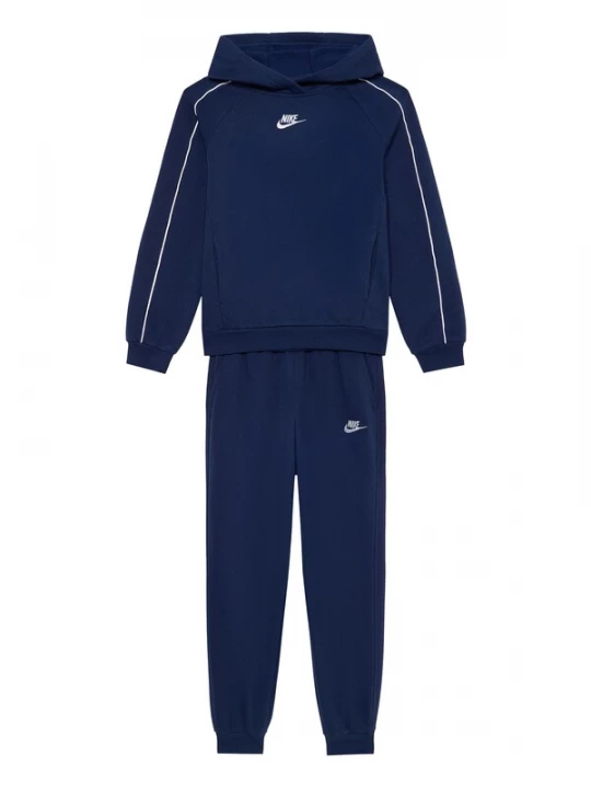 Foto van product Nike Sportswear Joggingpak 'Club Fleece' donkerblauw / wit