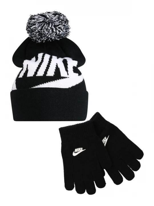 Foto van product Nike Sportswear Set 'Swoosh Pom' zwart / wit