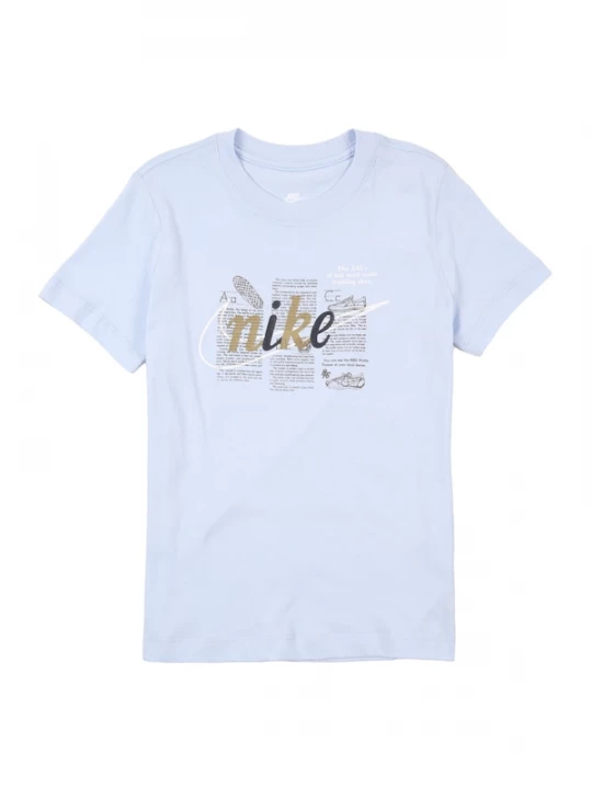 Foto van product Nike Sportswear Shirt 'CLUB' lichtblauw / sepia / zwart / wit