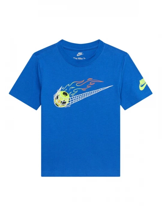 Foto van product Nike Sportswear Shirt 'SOCCER SWOOSH' royal blue / koningsblauw / appel / oranje / offwhite