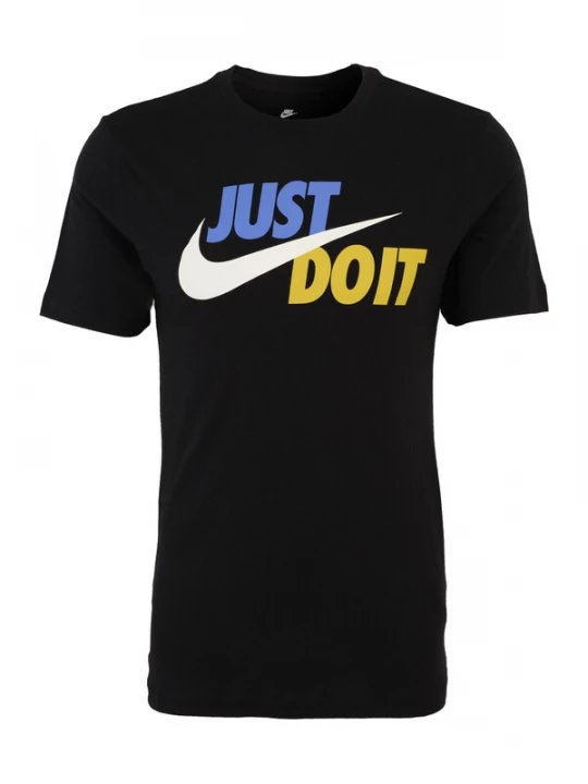 Foto van product Nike Sportswear Shirt 'Swoosh' blauw / donkergeel / zwart / wit