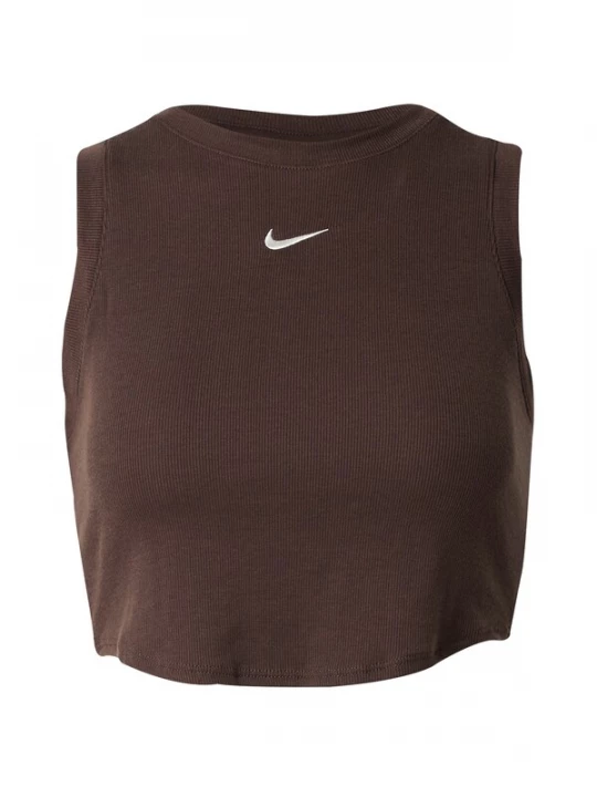 Foto van product NIKE Top 'ESSENTIAL' chocoladebruin / wit