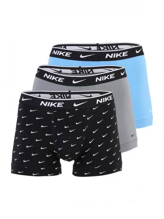 Foto van product NIKE Underwear Boxershorts hemelsblauw / grijs / zwart / wit