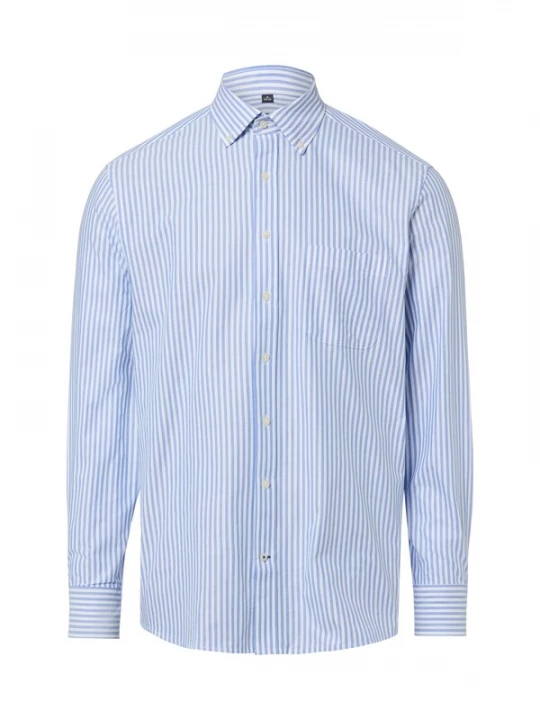 Foto van product Nils Sundström Overhemd blauw / wit