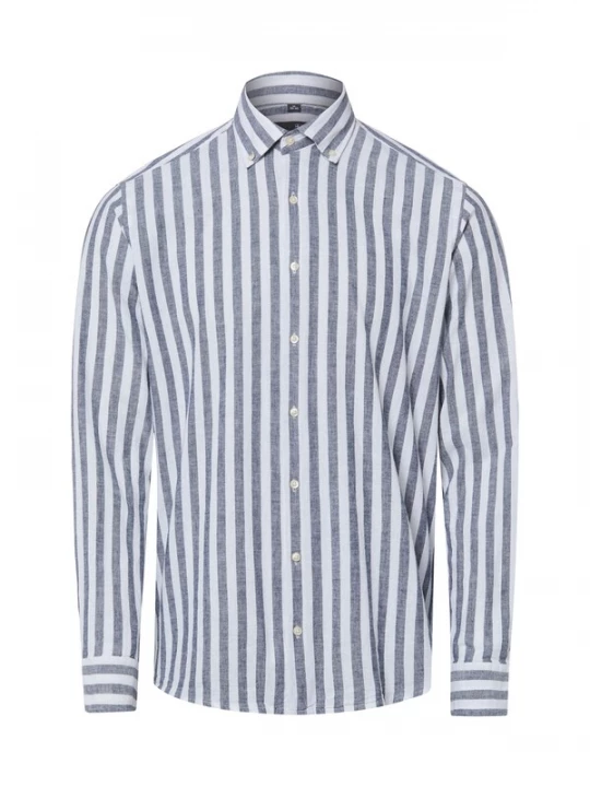 Foto van product Nils Sundström Overhemd blauw / wit