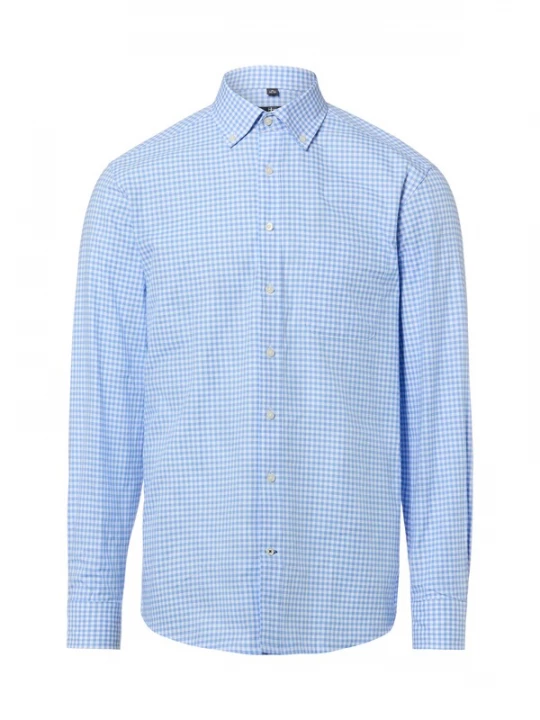 Foto van product Nils Sundström Overhemd blauw / wit