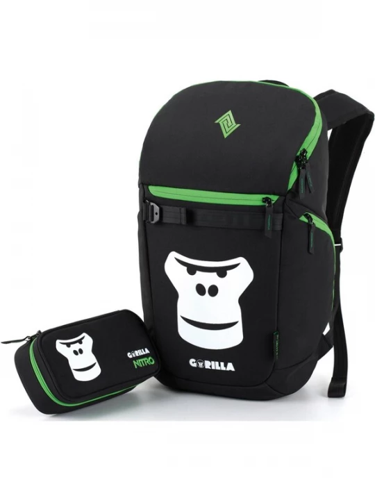 Foto van product NITRO Rugzak 'NIKURO Pack Set Gorilla' zwart