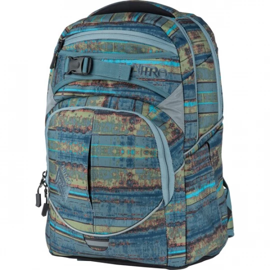 Foto van product NitroBags Rugzak 'Superhero' blauw / aqua / appel / abrikoos / zwart