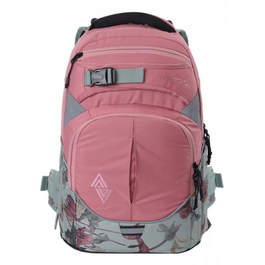Foto van product NitroBags Rugzak 'Superhero' grijs / rosa / donkerrood