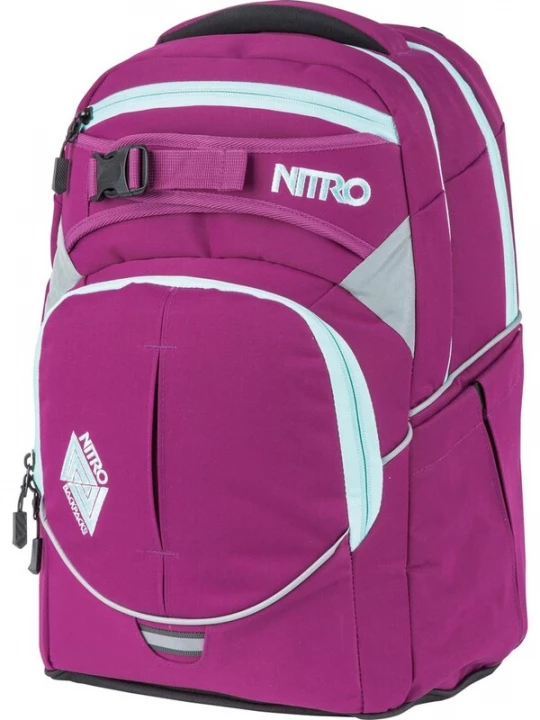 Foto van product NitroBags Rugzak 'Superhero' lichtgrijs / pink / natuurwit