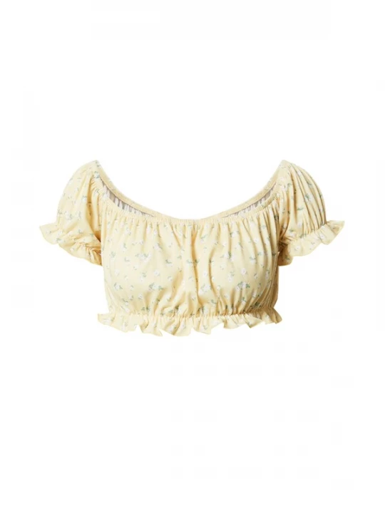 Foto van product NLY by Nelly Shirt geel / groen / wit