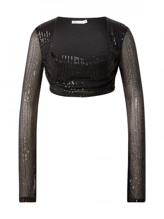 Foto van product NLY by Nelly Shirt 'Moonlight Sparkle' zwart
