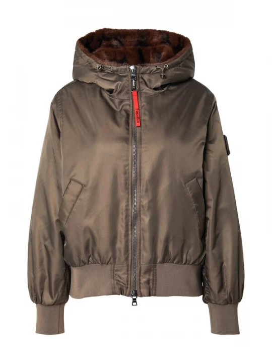 Foto van product No. 1 Como Winterjas 'Trient' bruin / kaki No.1 Como