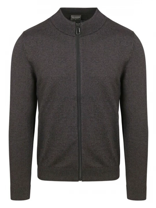 Foto van product No Excess Gebreid vest antraciet