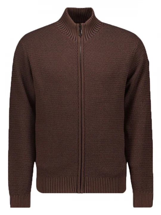 Foto van product No Excess Gebreid vest bruin