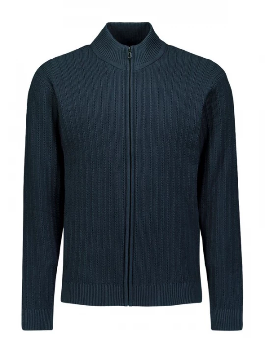 Foto van product No Excess Gebreid vest donkerblauw