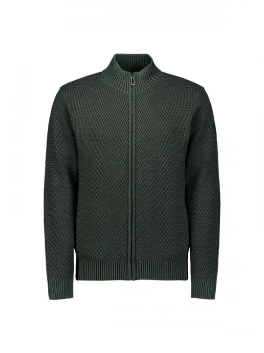 Foto van product No Excess Gebreid vest donkergroen
