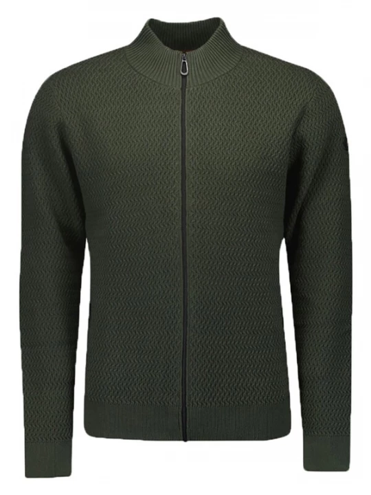 Foto van product No Excess Gebreid vest donkergroen