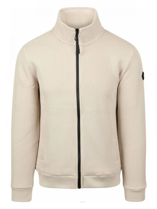 Foto van product No Excess Gebreid vest lichtbeige