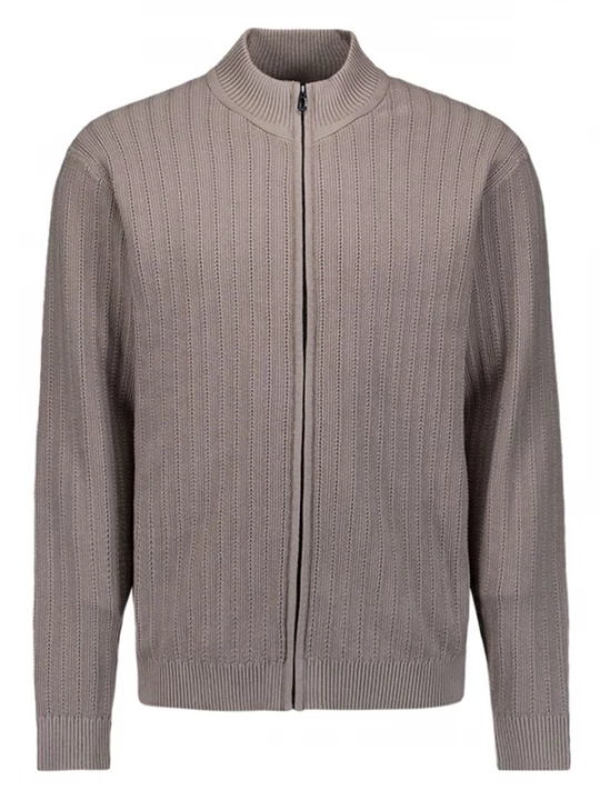 Foto van product No Excess Gebreid vest taupe