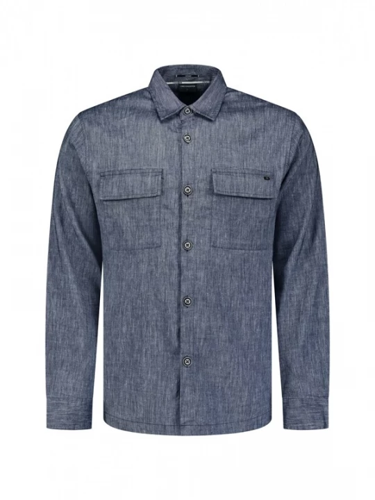 Foto van product No Excess Overhemd donkerblauw