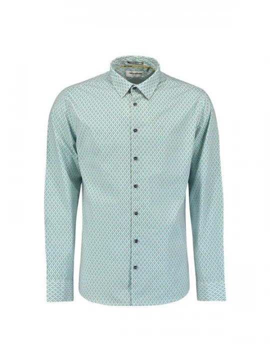 Foto van product No Excess Overhemd groen / gemengde kleuren