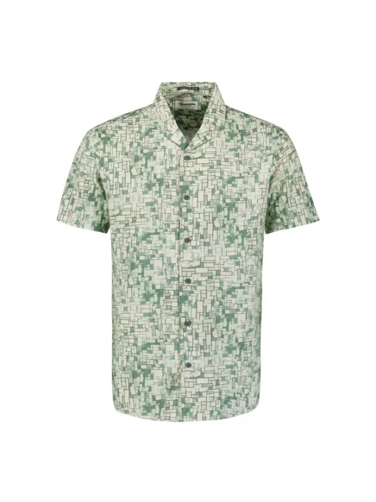 Foto van product No Excess Overhemd groen / pastelgroen
